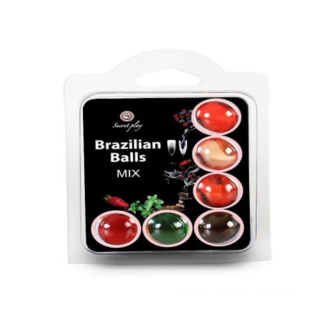Boules de Massage Aromatisées Brazilian Balls Mix x6