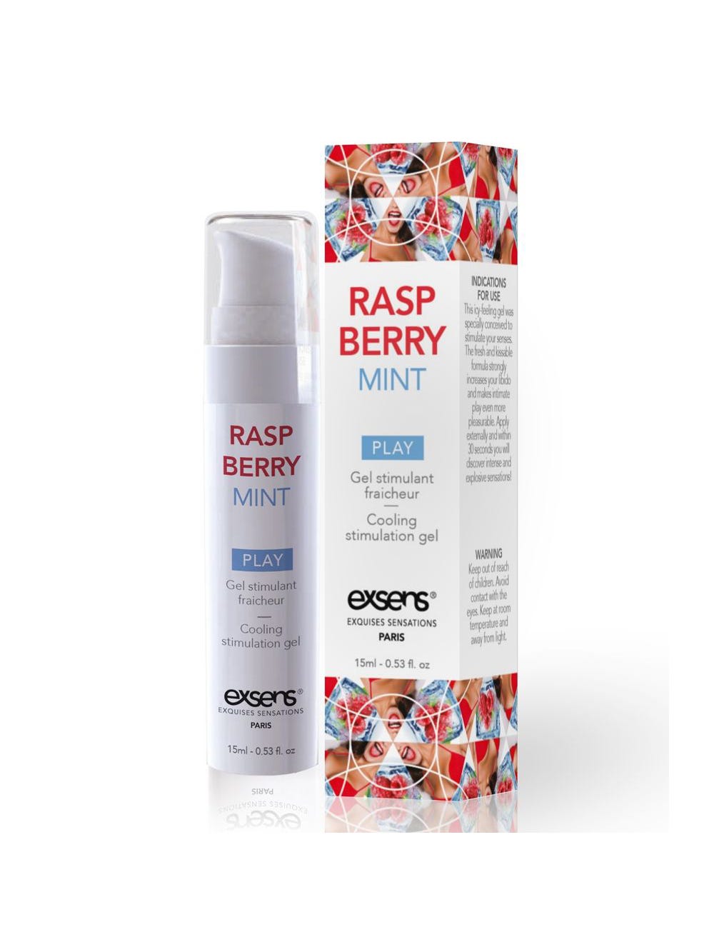 Gel Stimulant Rafraîchissant Menthe Framboise main product photo
