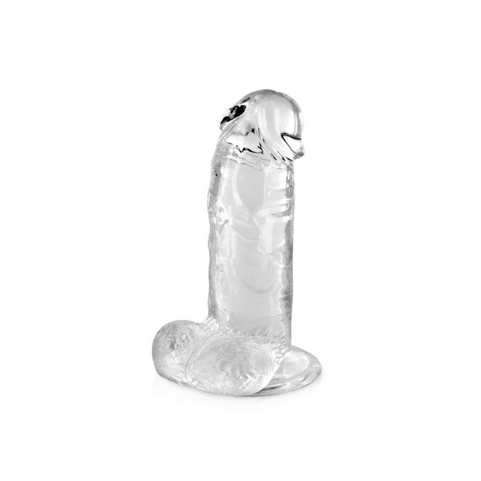 Gode Ventouse Jelly avec Testicules XS Transparent
