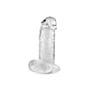 Gode Ventouse Jelly avec Testicules XL Large Transparent