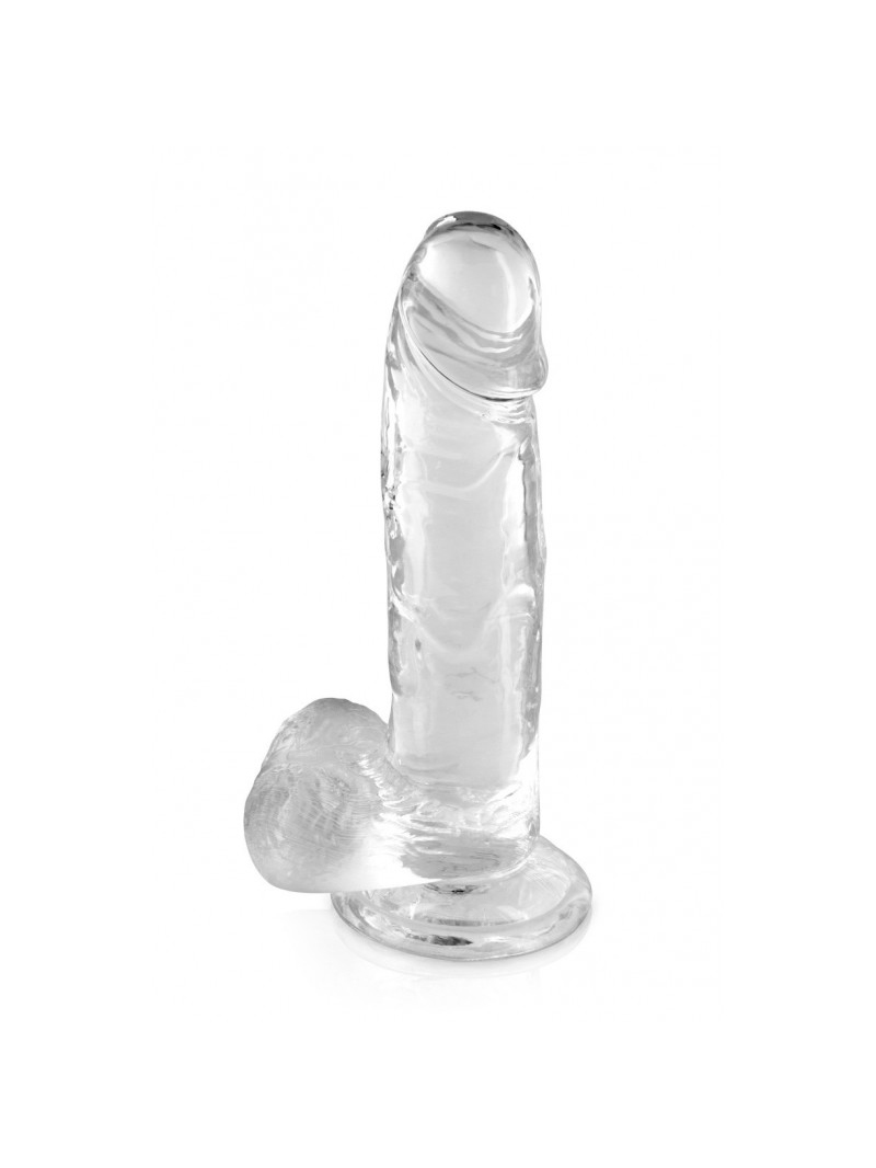 Gode Ventouse Jelly avec Testicules S Transparent