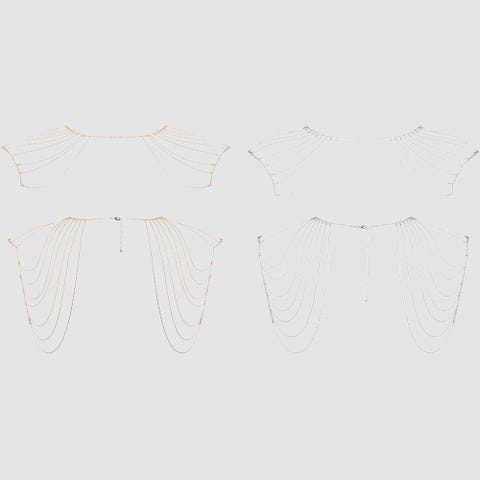 Bijoux d'Épaules et de Dos en Chaînettes Métalliques Magnifique