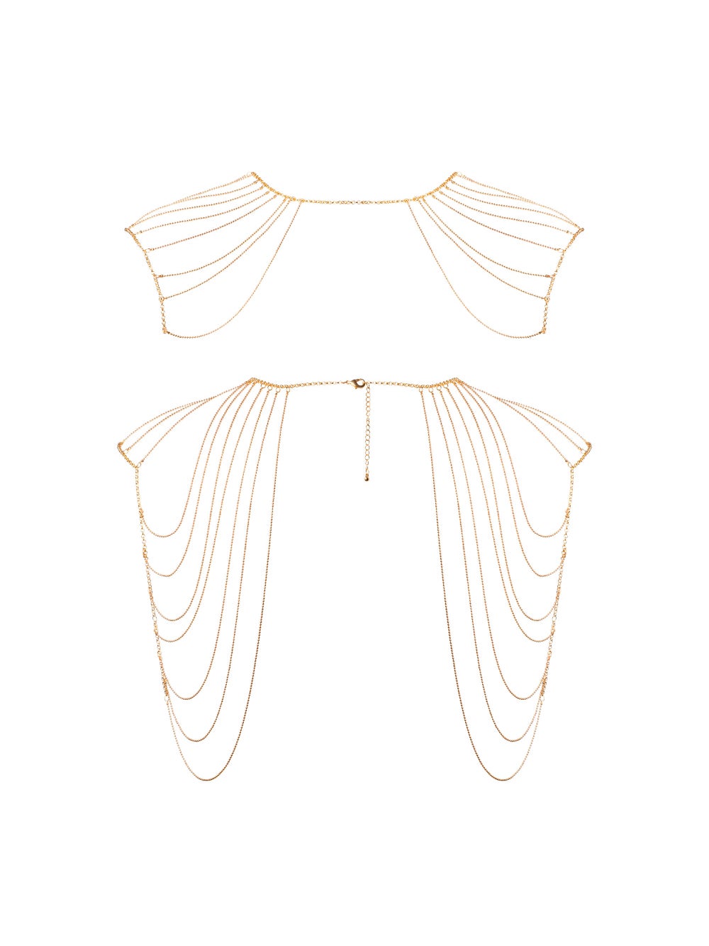 Bijoux d'Épaules et de Dos en Chaînettes Métalliques Magnifique 2