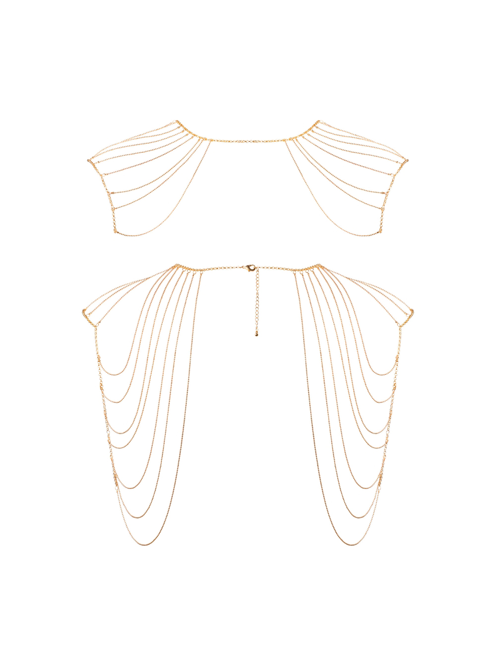 Bijoux d'Épaules et de Dos en Chaînettes Métalliques Magnifique