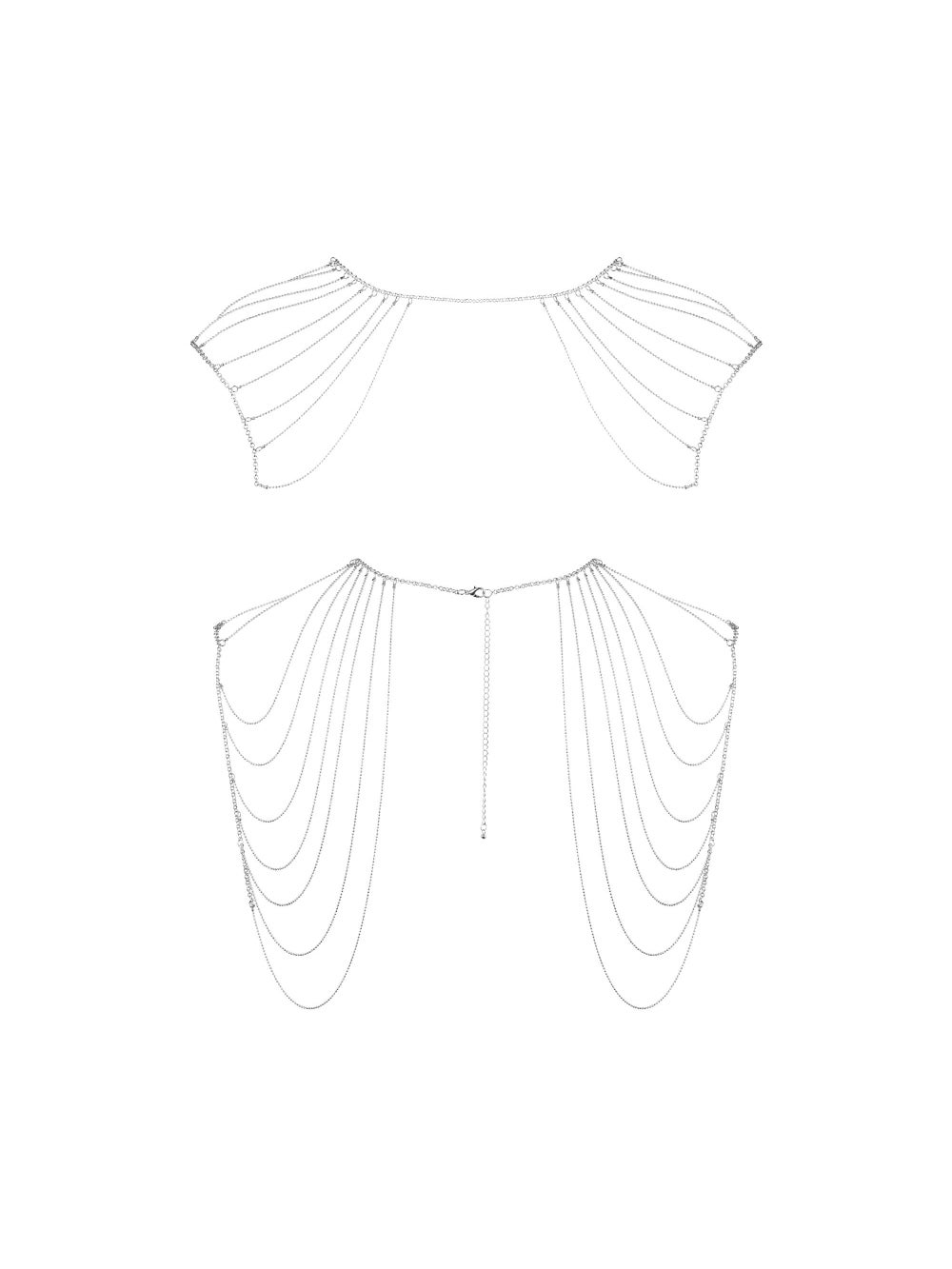 Bijoux d'Épaules et de Dos en Chaînettes Métalliques Magnifique 2