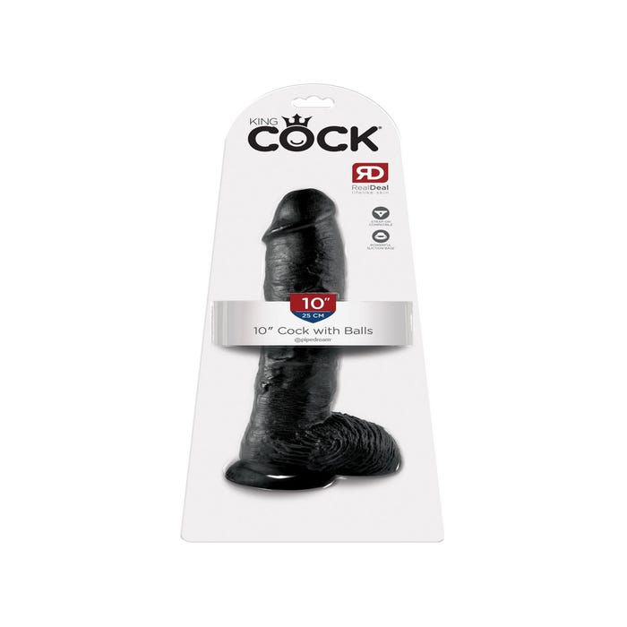Gode avec Testicules 25,4 cm King Cock
