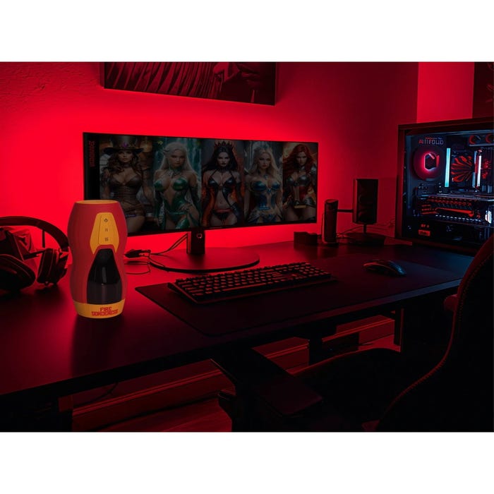 Masturbateur automatique chauffant et vibrant Solara Fire Sorceress