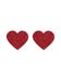 Nippies Coeurs Pailletés Rouges