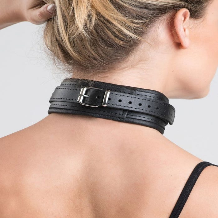 Collier choker en cuir Deluxe