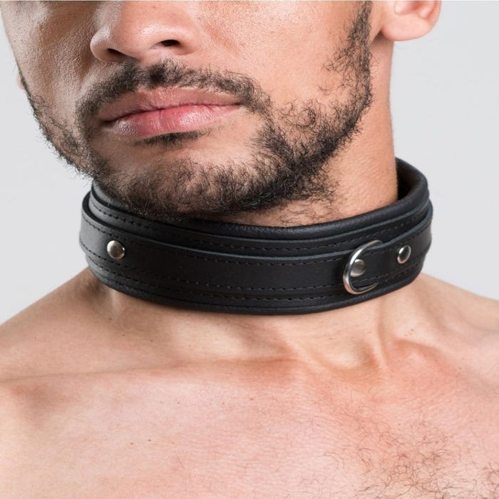 Collier choker en cuir Deluxe
