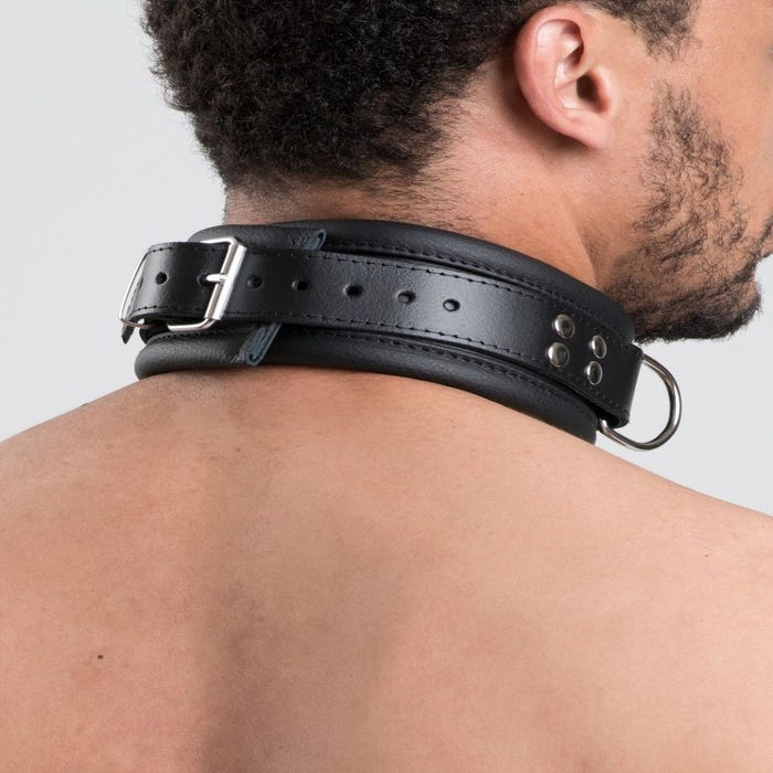 Collier BDSM en cuir Heavy Deluxe