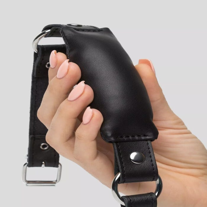 Bâillon mors en cuir Deluxe