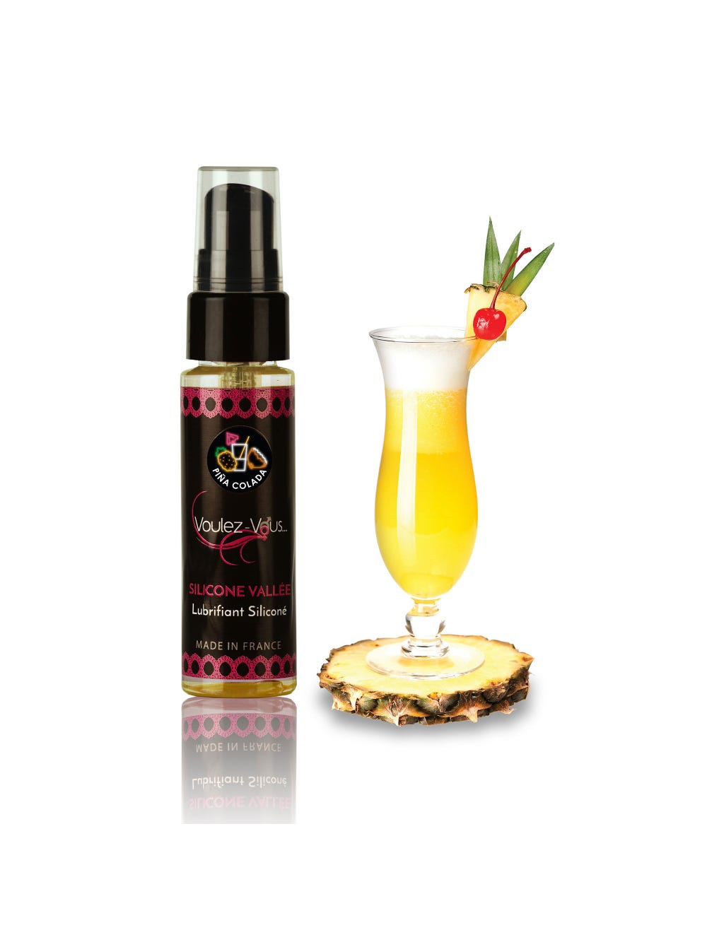 Lubrifiant silicone piña colada Silicone Vallée 35 ml main product photo