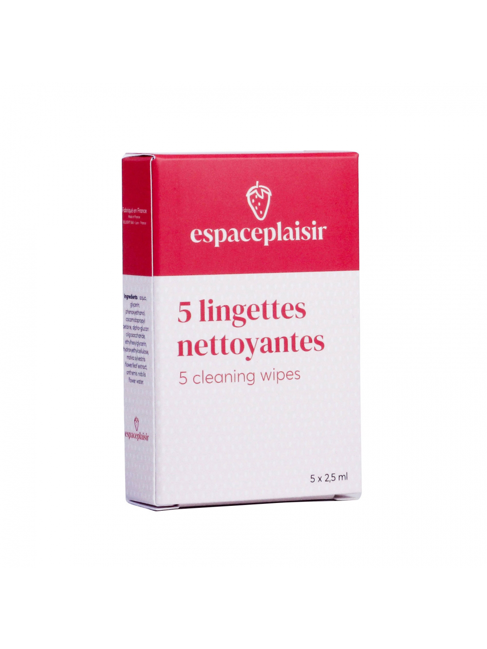 Lingette nettoyante pour sextoys x5