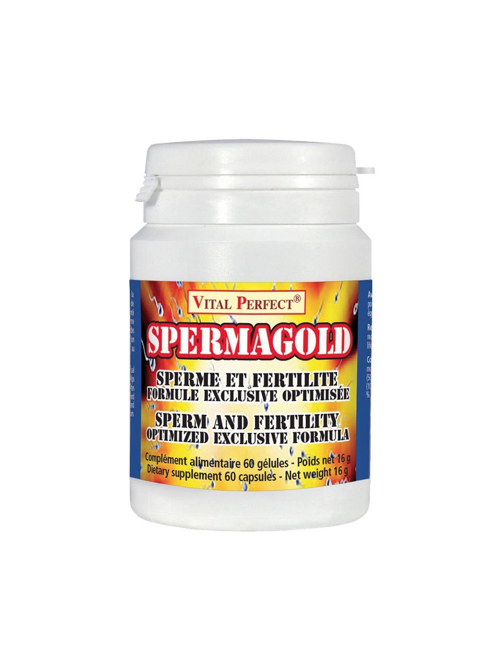 Aphrodisiaque Spermagold 60 gélules main product photo