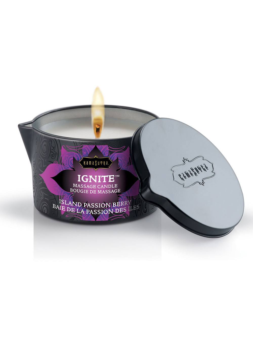 Bougie de massage Ignite baie de la passion des îles 170 g main product photo