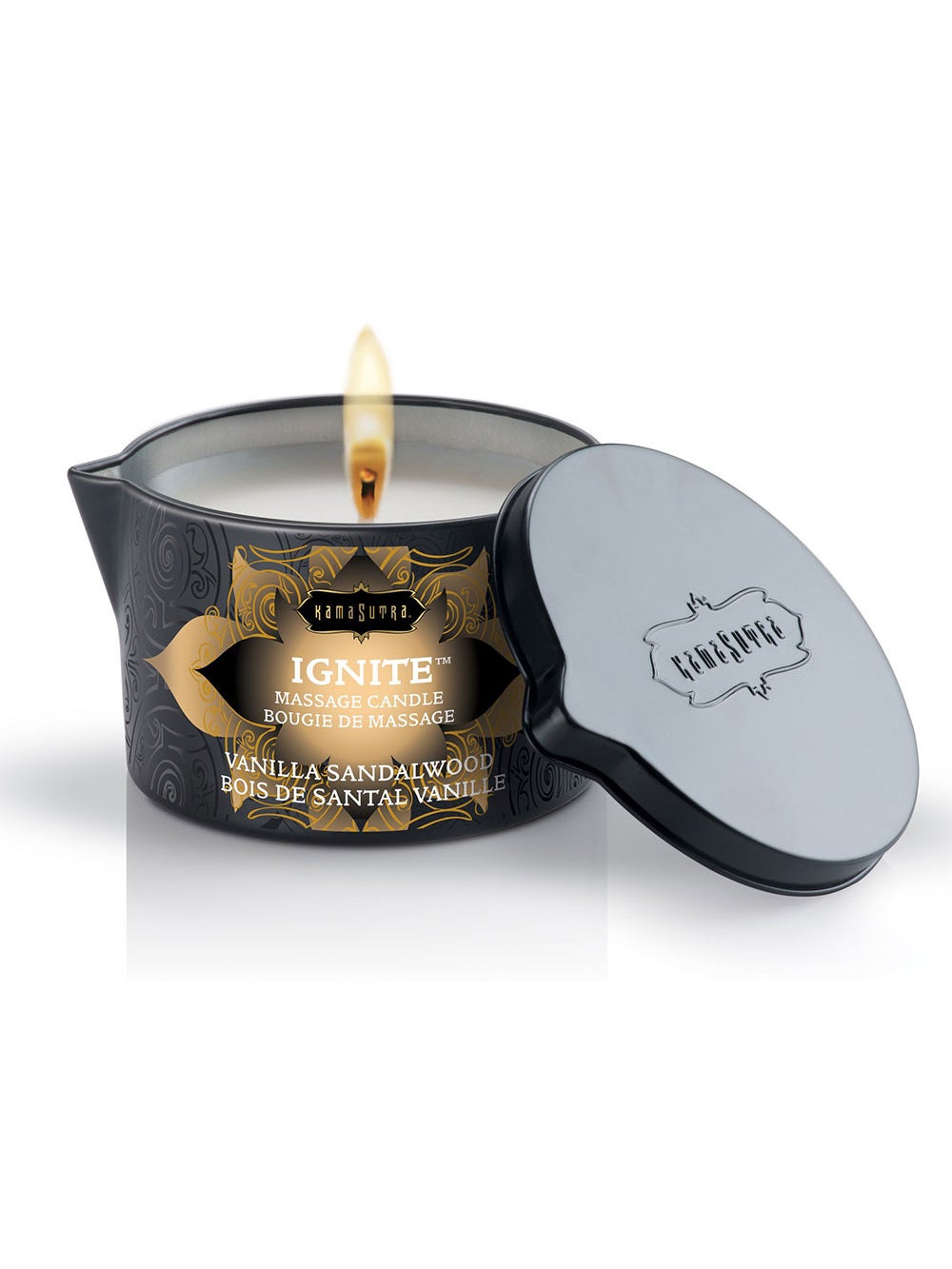 Bougie de Massage Bois de Santal Vanille Ignite