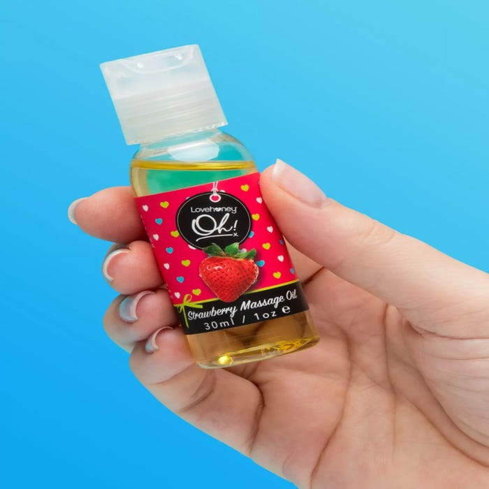 Huile de massage embrassable à la fraise Oh! 30 ml