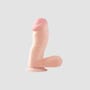 Gode avec Testicules 16,5 cm Basix Rubber Works