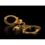 Menottes Dorées Metal Cuffs Fetish Fantasy Gold