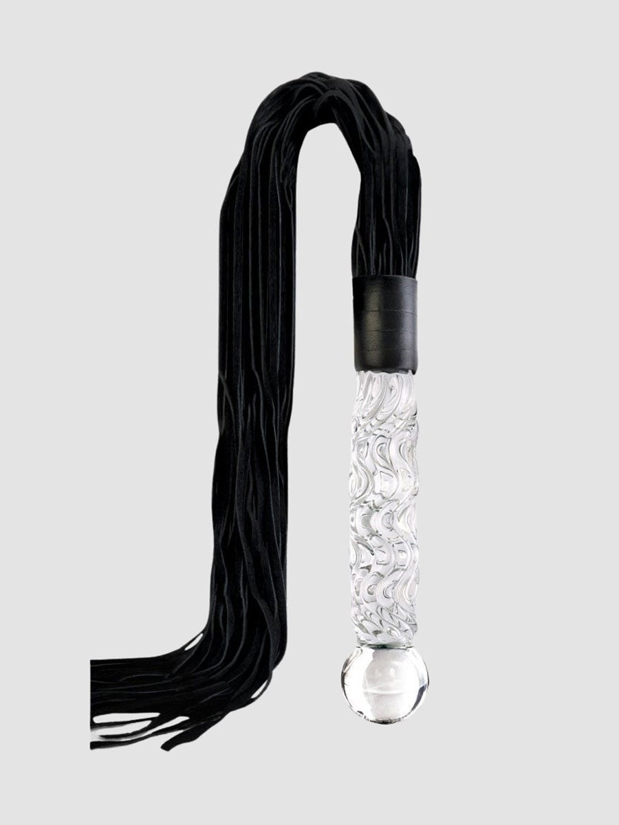 Dildo en verre et martinet Icicles No. 38 4