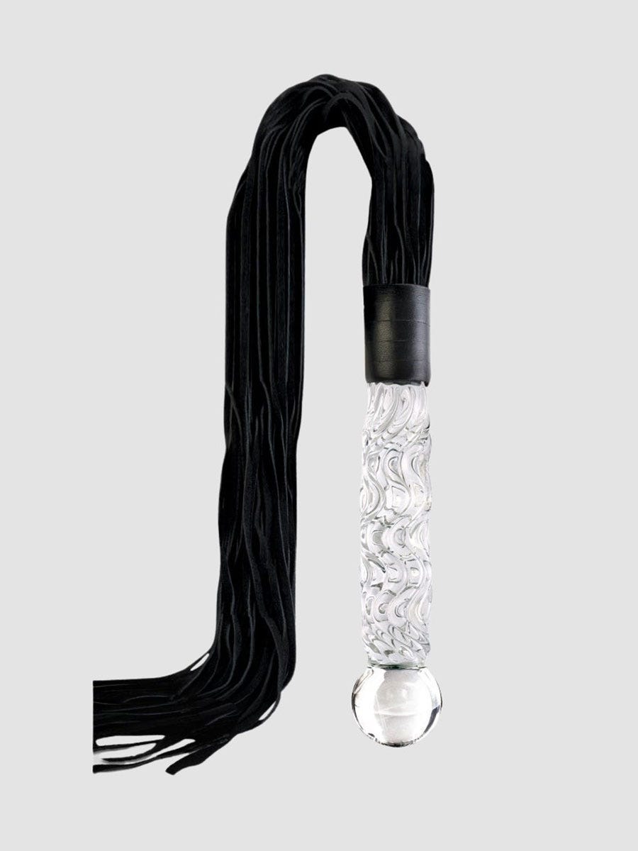 Dildo en verre et martinet Icicles No. 38
