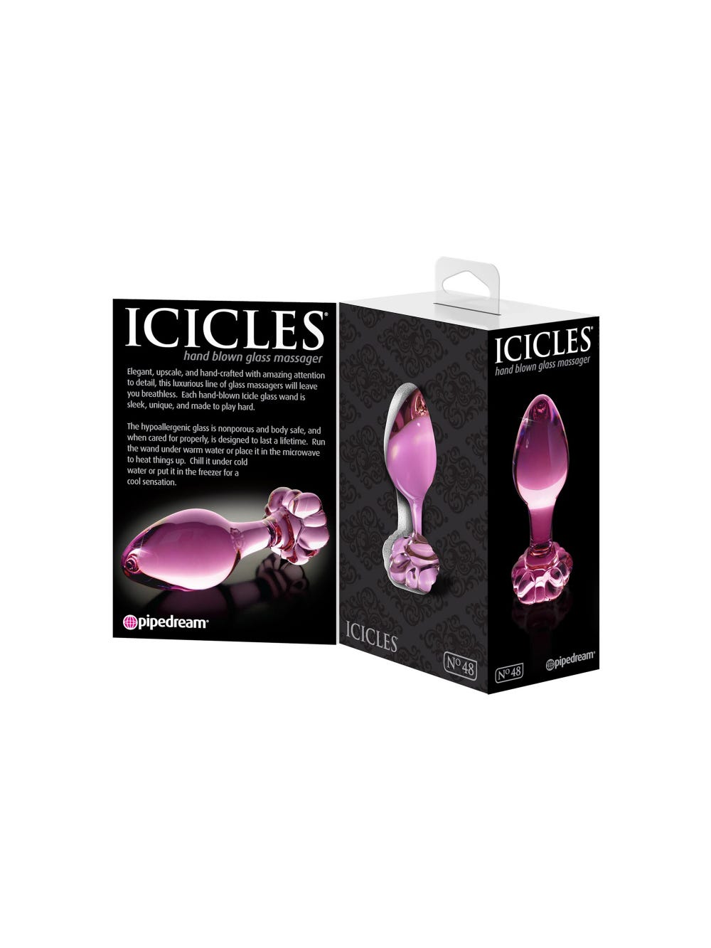 Plug Anal en Verre Icicles N°48