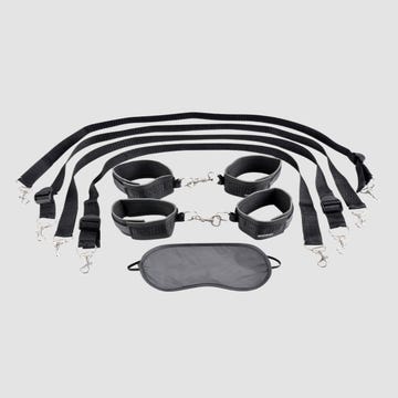 Kit d'Attaches de Lit Cuff & Tether Set Fetish Fantasy Series