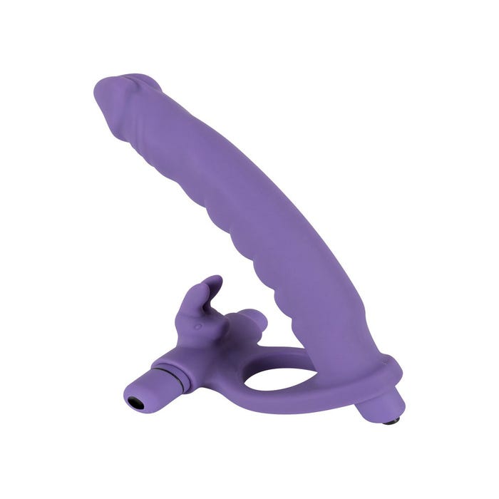 Anneau Vibrant & Gode Ceinture Double Pénétration Los Analos Double Delight