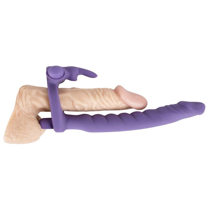 Anneau Vibrant & Gode Ceinture Double Pénétration Los Analos Double Delight