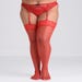 Bas dentelle rouge GT