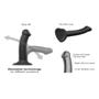 Dildo Strap-on-Me double densité Bendable