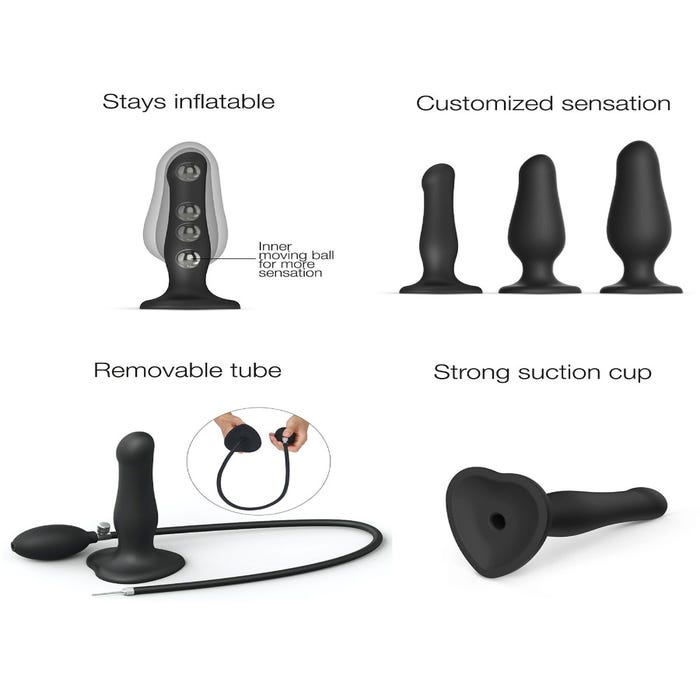 Dildo Plug Anal gonflable Strap-on-Me