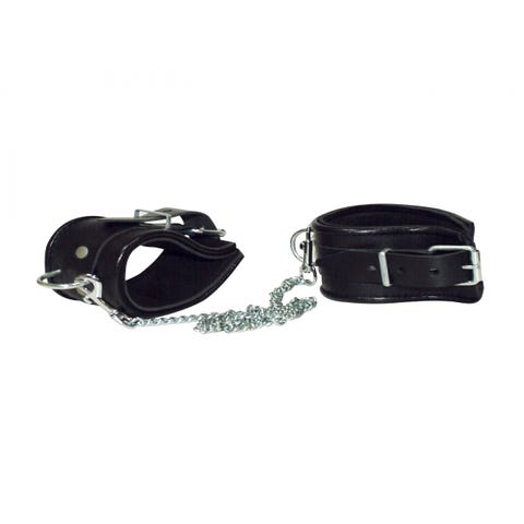 Menottes Chevilles Cuir Leather Ankle Cuffs
