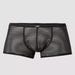 Boxer transparent rayures noir
