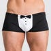 Boxer smoking Tuxedo