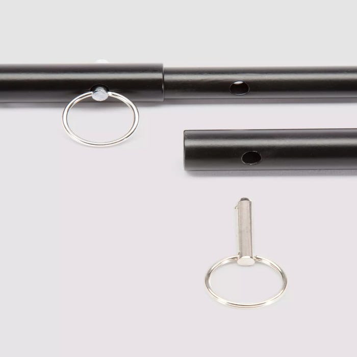 Barre d'écartement en métal noir Expandable