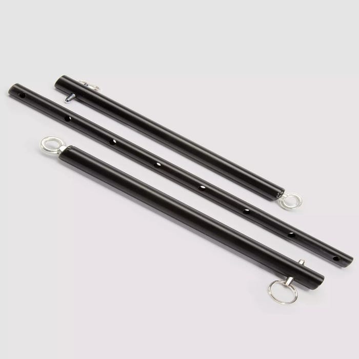 Barre d'écartement en métal noir Expandable