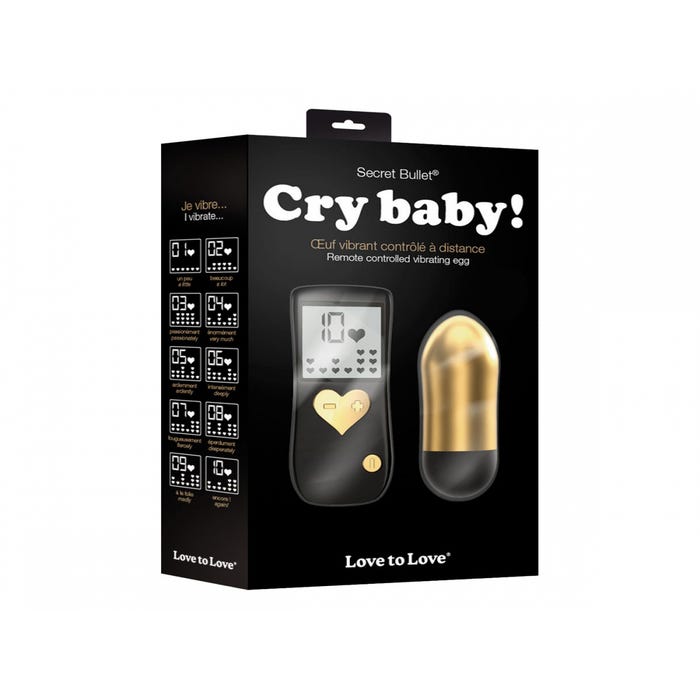 Oeuf Vibrant Secret Bullet Cry Baby Gold