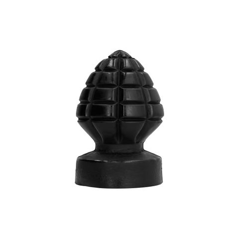 Plug Anal XXL Grenade All Black 15 cm