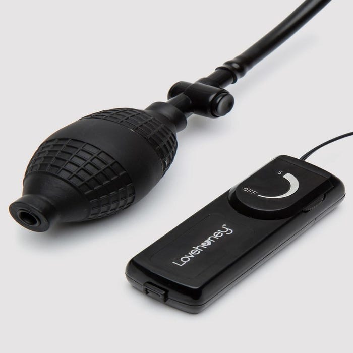 Plug anal vibrant gonflable télécommandé
