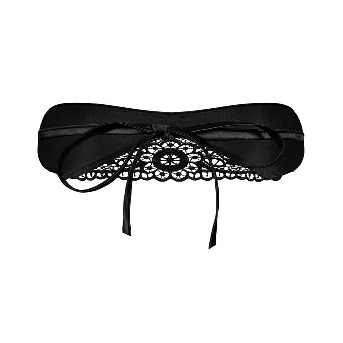 Masque Dentelle Satinia Noir