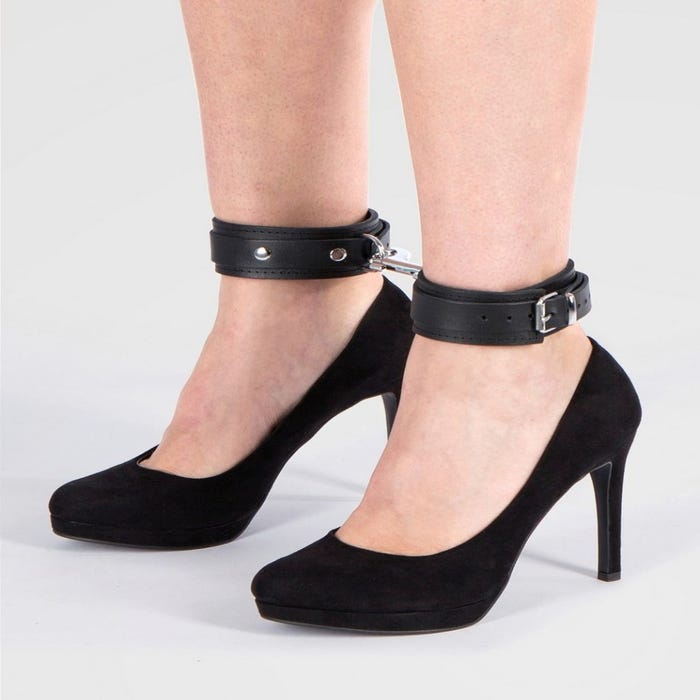 Menottes chevilles en cuir Soft