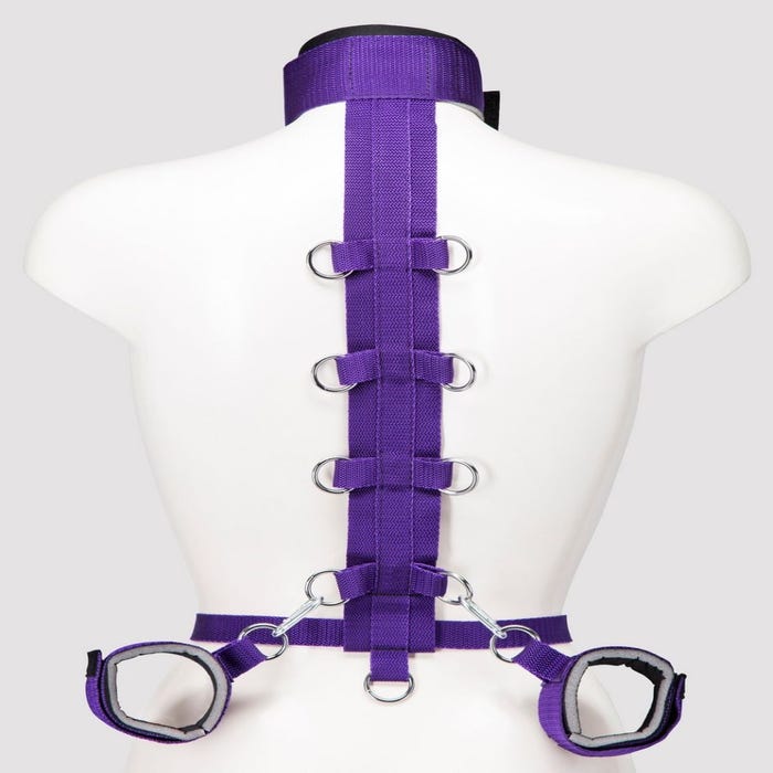 Harnais de buste avec menottes Purple Reins