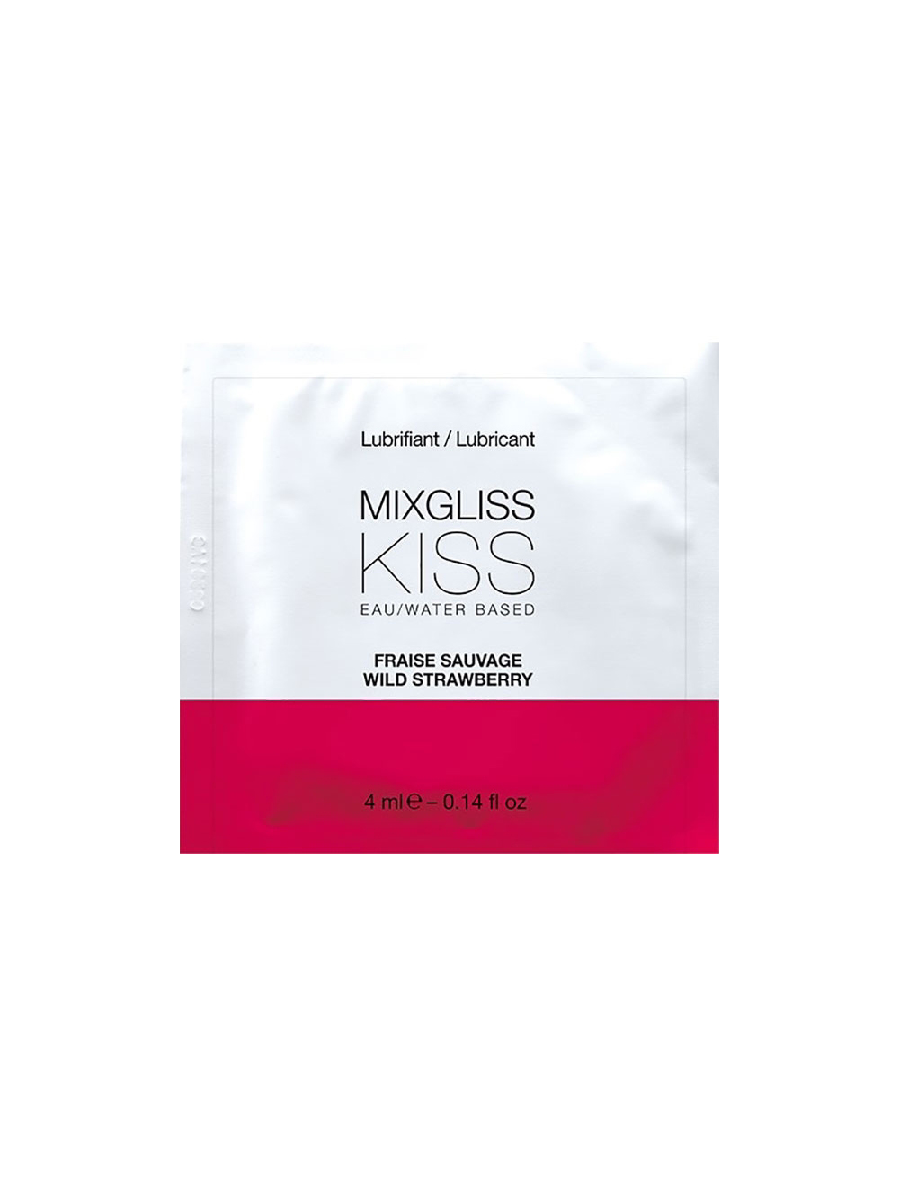 Lubrifiant eau Kiss Fraise Sauvage 4 ml