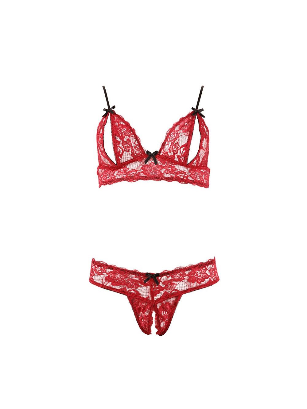 Ensemble Dentelle 2 Pièces Ouvert 2