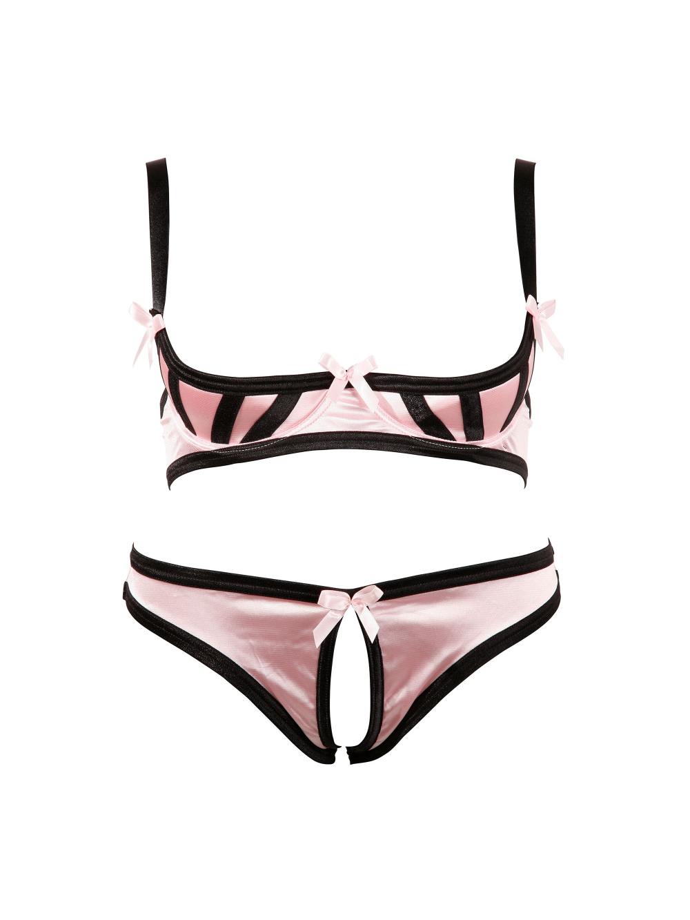 Ensemble Satin Rose 2 Pièces