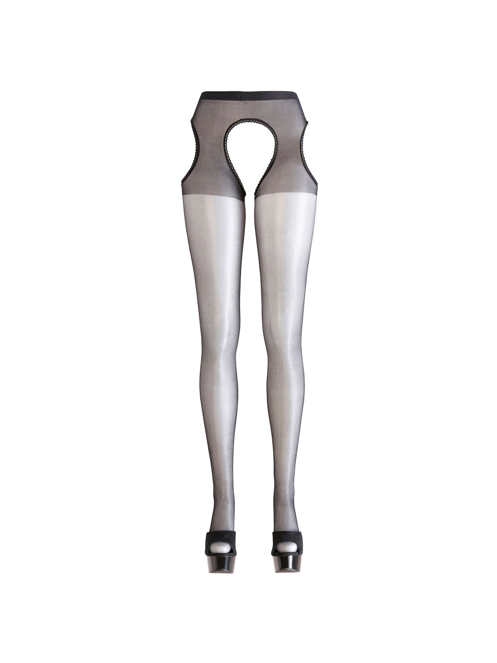 Collant Effet Porte-Jarretelles Dentelé 3