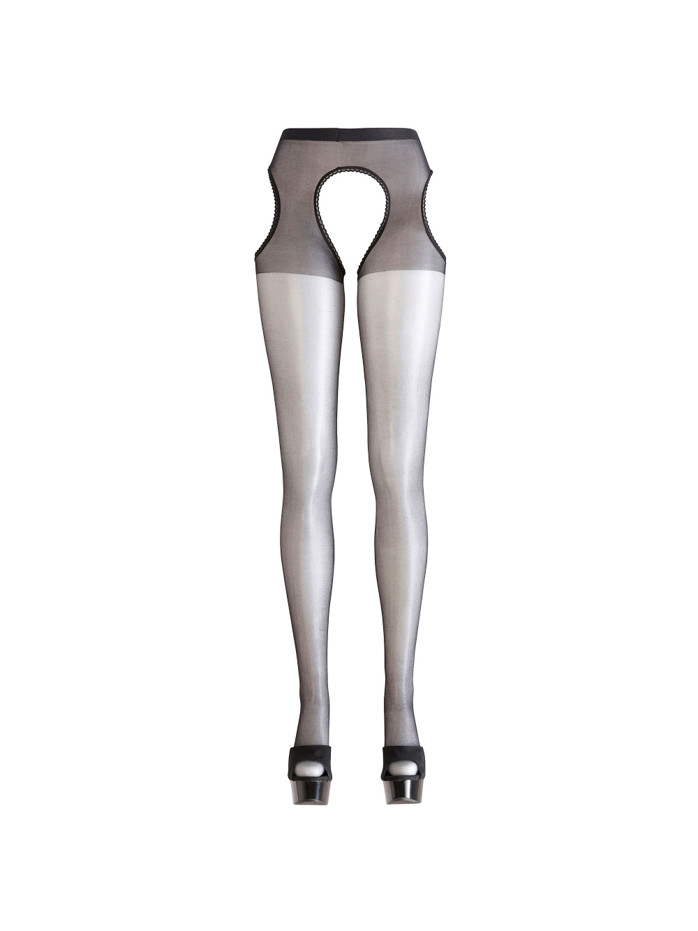 Collant Effet Porte-Jarretelles Dentelé main product photo