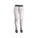 Collant Ouvert Opaque Effet Satin Noir